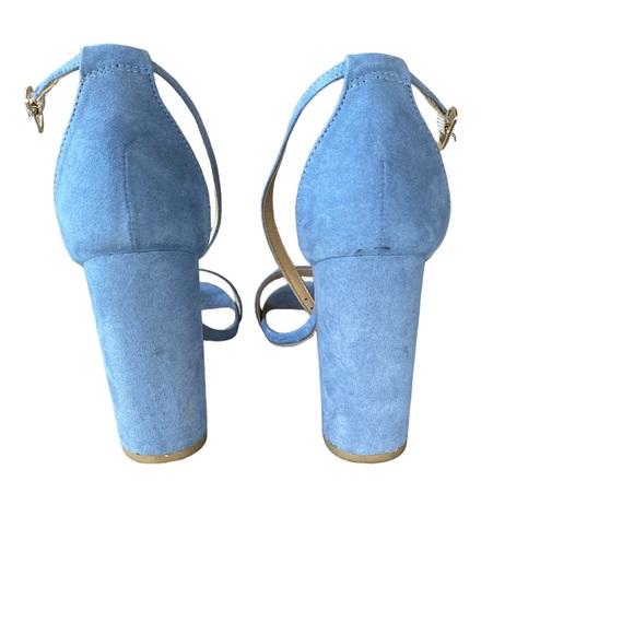 Lulus light blue suede heels - Picture 3 of 4